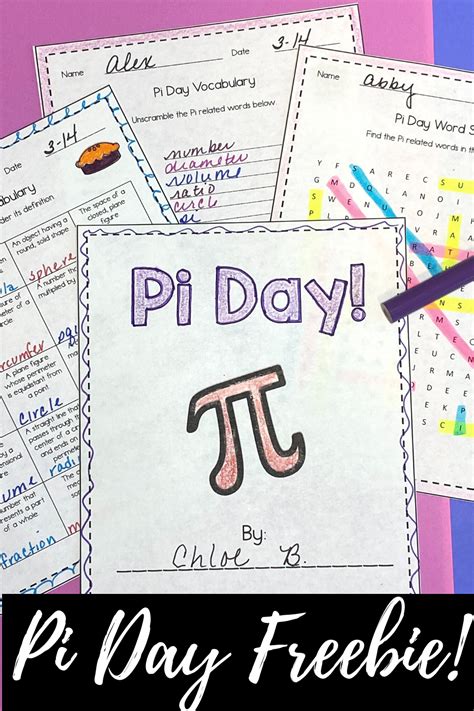 pi day activity worksheets