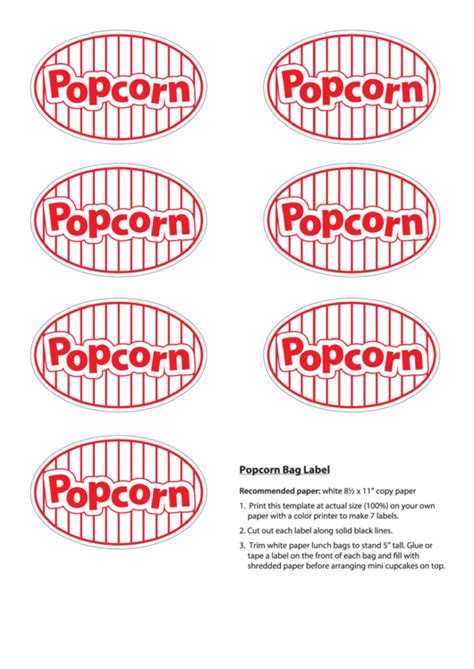 popcorn labels printable printable word searches