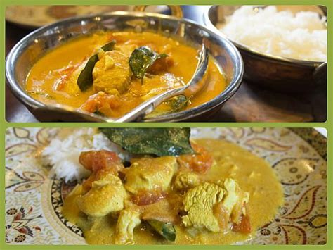 suedindisches huehnercurry mit kokosmilch und schwarzem