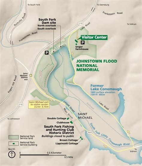 maps johnstown flood national memorial  national park service