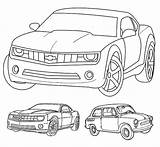 Camaro Coloring Pages Chevrolet Chevy Cars Evolutions Comments Library Clipart sketch template