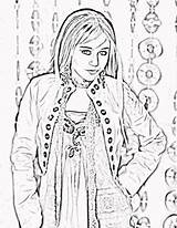 Montana Hannah Cyrus Coloriage Desenhos Coloriages Colorir Imprimer Ligne Filminspector Downloadable sketch template