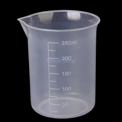 ml lab laboratory transparent plastic graduated cylinder measuring