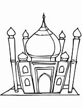 Ramadan Coloring Pages Kids Eid Mubarak Mosque Drawing Lantern Masjid Craft Hajj Colouring Printable Color Drawings Family Happy Activities Crafts sketch template