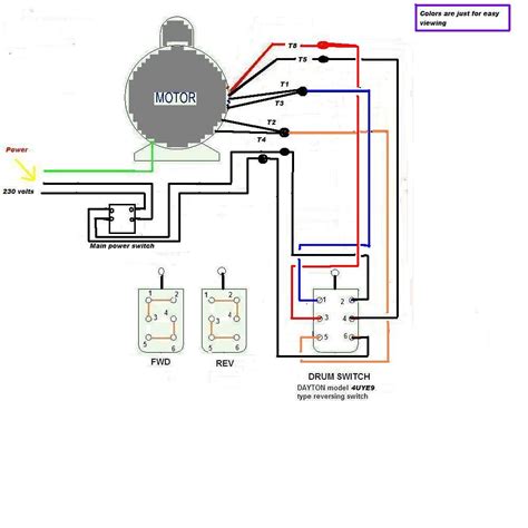 Electric Motor Wiring Diagram Single Phase