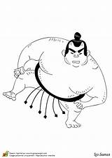 Sumo Coloriage sketch template