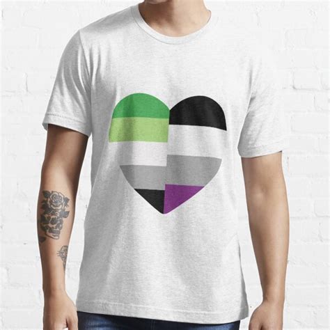 Aromantic Asexual Heart T Shirt For Sale By Dlpalmer Redbubble