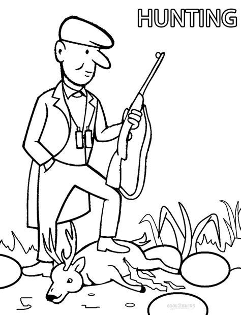 printable hunting coloring pages  kids coolbkids