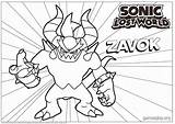Lost Coloring Sonic Zavok Worlds Print 22kb 1600 Color Right Click sketch template
