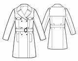 Coat Trench Pattern Drawing Sewing Men Patterns Technical Coats Lekala Women Measure Drawings Creative Paintingvalley Made Choose Board Womens sketch template