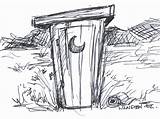 Outhouse House Found sketch template