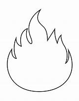 Flame Flames Basteln Colorear Flamme Feuer Pentecost Kirigami Schablonen Fireman Fuoco Firefighter Espiritu Santo Malvorlage Kindergeburtstag sketch template