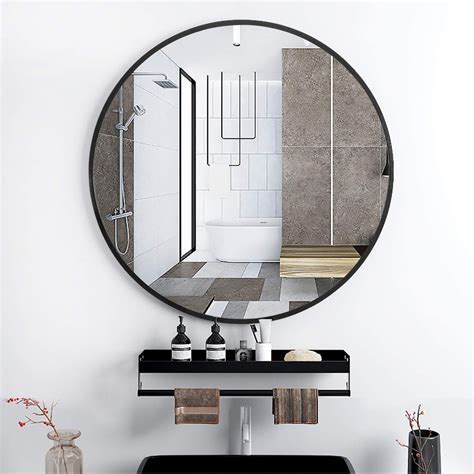 neutype  black  wall mirror modern aluminum alloy frame accent