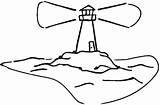 Faro Colorear Lighthouse Mares sketch template