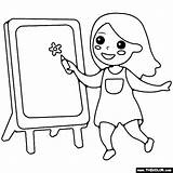 Easel Thecolor sketch template