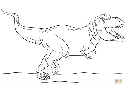 jurassic park  rex coloring page  printable coloring pages