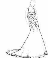 Coloring Pages Dress Dresses Prom Barbie Fashion Outfit Color Drawing Getcolorings Draw Printable Getdrawings Colorings Elegant sketch template
