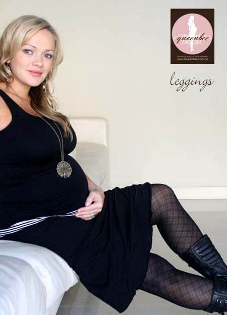 maternity tights w pattern by queenbee