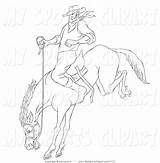 Bucking Coloring Horse Pages Getcolorings Clip Sports Getdrawings sketch template