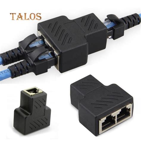 comprar    socket lan ethernet network splitter connector professional extender adapter plug