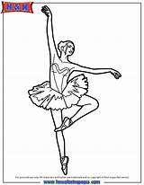 Ballerina Ballett Coloringhome sketch template