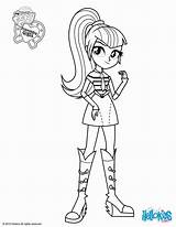 Coloring Pony Little Equestria Girls Pages Mlp Library Clipart Rocks Rainbow sketch template