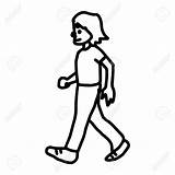Walking Man Drawing Person Left Draw Clipart Getdrawings Someone Clipartmag sketch template