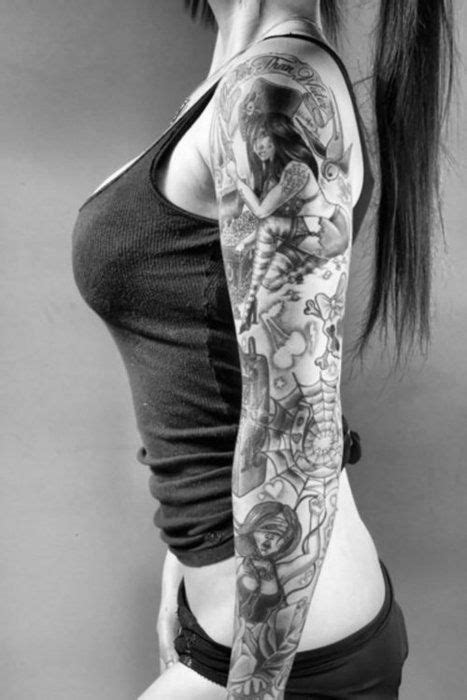 Pin By Lauren Costan On Ink Pression Arm Sleeve Tattoos For Women