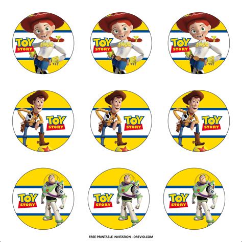 printable toy story birthday party kits template
