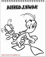 Coloring Alfred Kwak Jodocus Pages Edit Pm sketch template