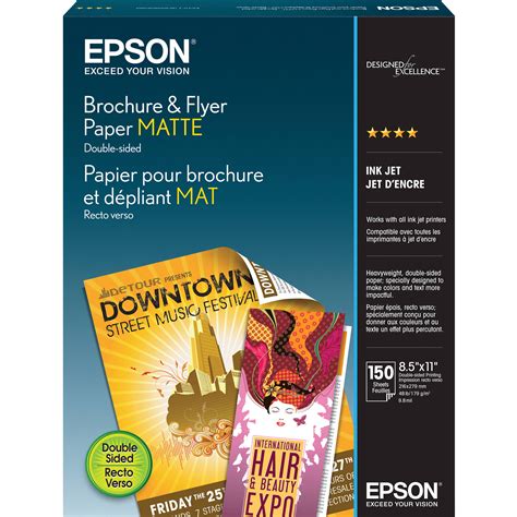 epson brochure flyer paper matte     sheets