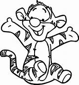 Coloring Pages Tigger Baby Clemson Getdrawings sketch template