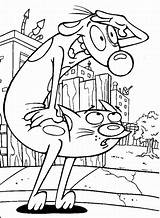 Coloring Pages Nick Jr Cat Dog sketch template