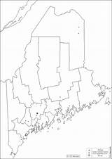 Maine Counties Boundaries sketch template
