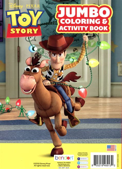 disney toy story jumbo coloring activity book