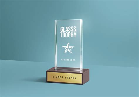 Glass Trophy Psd Mockup Graphicsfuel