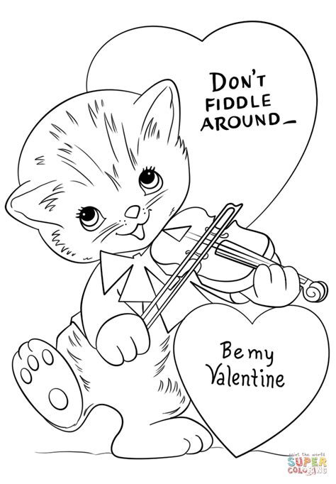 dont fiddle    valentine coloring page  printable