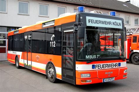 man  aufbau goeppel der berufsfeuerwehr koeln der  bus