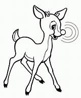 Rudolph Reindeer Nosed Rentier Rudolf Malvorlage Ausmalbild Clipartmag Coloringhome sketch template