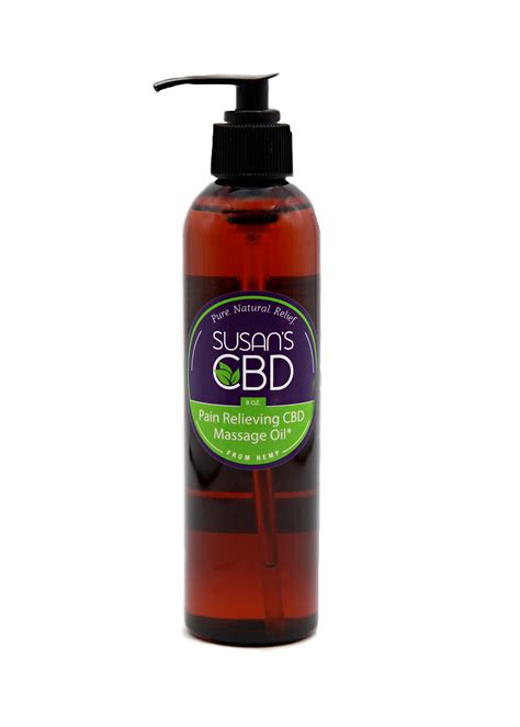 8 oz hemp cbd massage oil 1 200 mg of pure cbd susan s cbd