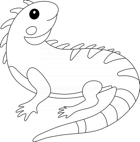 iguana kids coloring page great  beginner coloring book