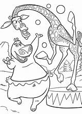 Coloring Pages Madagascar Printable Animal Kids Cartoon sketch template