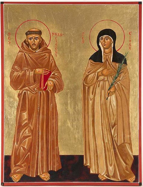 St Francis Of Assisi And St Clare Painting By Joseph Malham