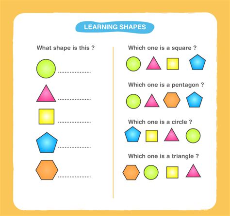 preschool shapes worksheets  printable shapes worksheets