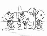 Halloween Coloring Charlie Brown Pages sketch template