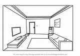 Perspective Point Room Draw Drawing Bedroom Easy Step Make Learn Paintingvalley Drawings Perspectives sketch template