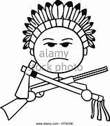 Tomahawk Chieftain Clipart Getdrawings Indian Drawing Clipground Native Stock sketch template
