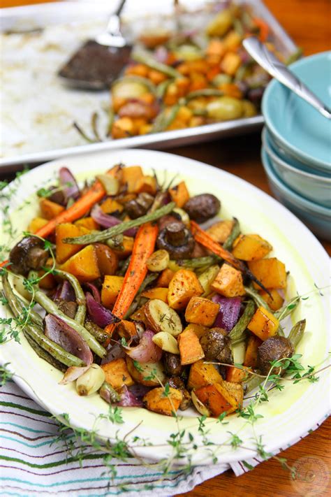 roasted fall vegetables colorful recipes