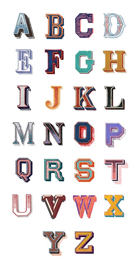 alphabet set  capital vintage letters   vectors