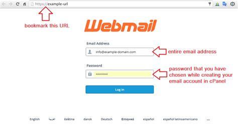 log   webmail   client area